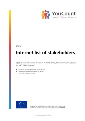 Internet list of stakeholders
