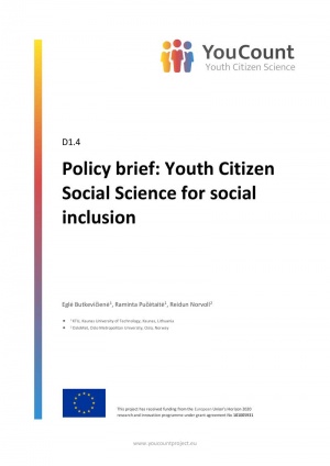 Policy brief: Youth Citizen Social Science for Social Inclusion