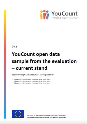 YouCount open data sample from the evaluation – current stand